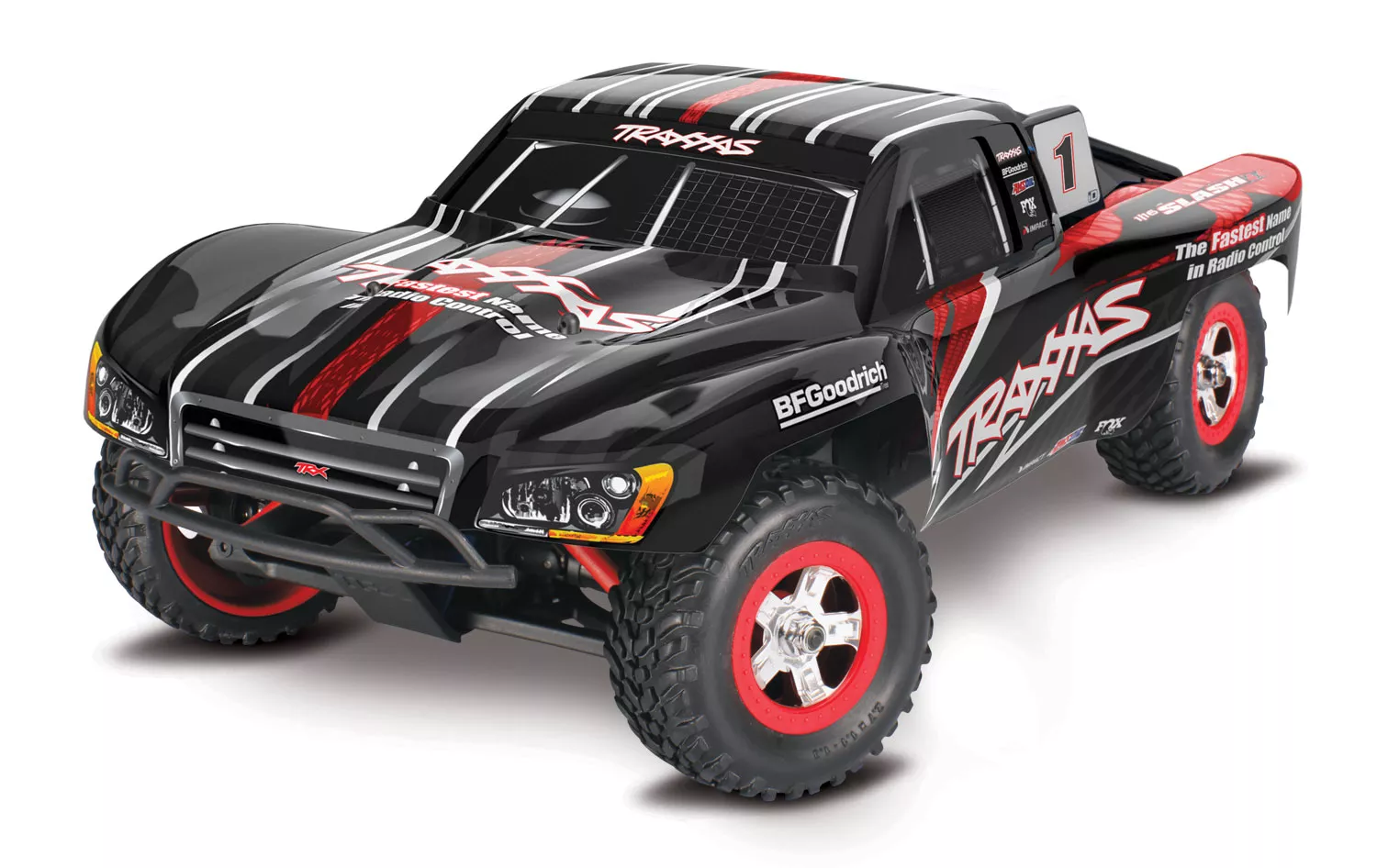 1/16 Scale Slash: 4X4 Short Course Truck w/ USB-C, Waterproof, Ready-To-Race Includes 6-cell Power Cell iD NiMH Battery & 2 Amp Peak DC Charger