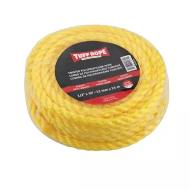 1/2IN X 50FT YELLOW POLY