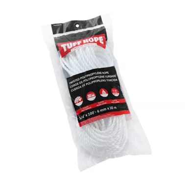 1/4IN X 100FT WHITE POLY