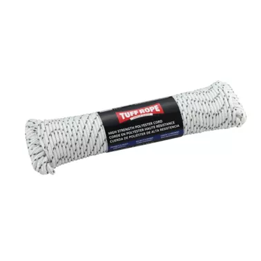 1/4IN X 150FT WHITE PET