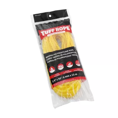 1/4IN X 50FT YELLOW POLY