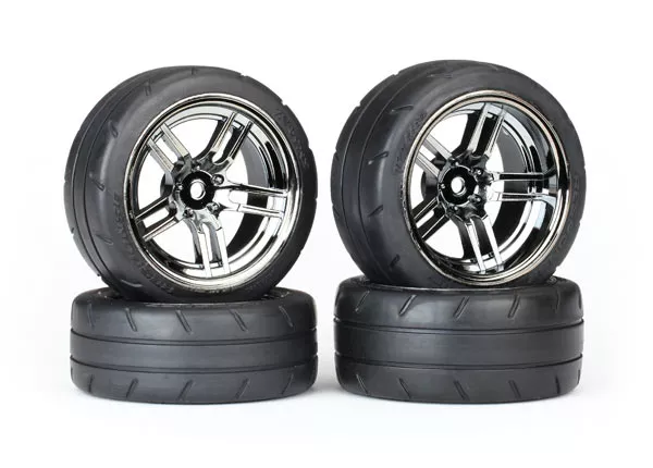 1.9″ Black Chrome Wheels & Response Tires (4)