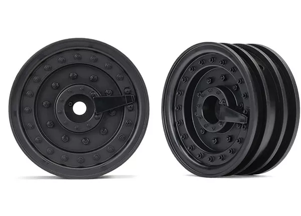 1.9" Black Tactical Wheels (2)