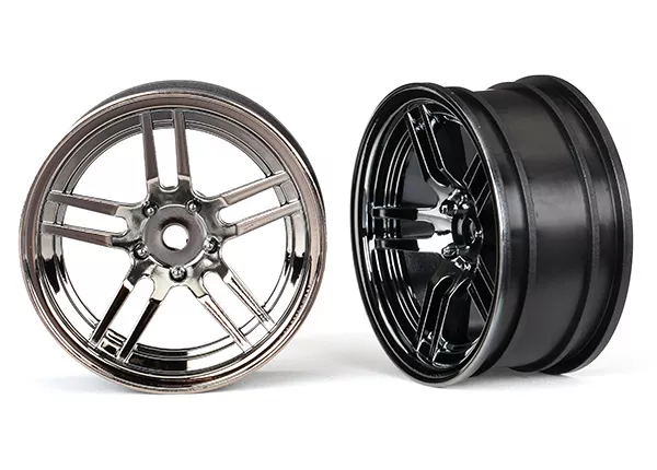 1.9" Split-Spoke Front Wheels (Black Chrome)