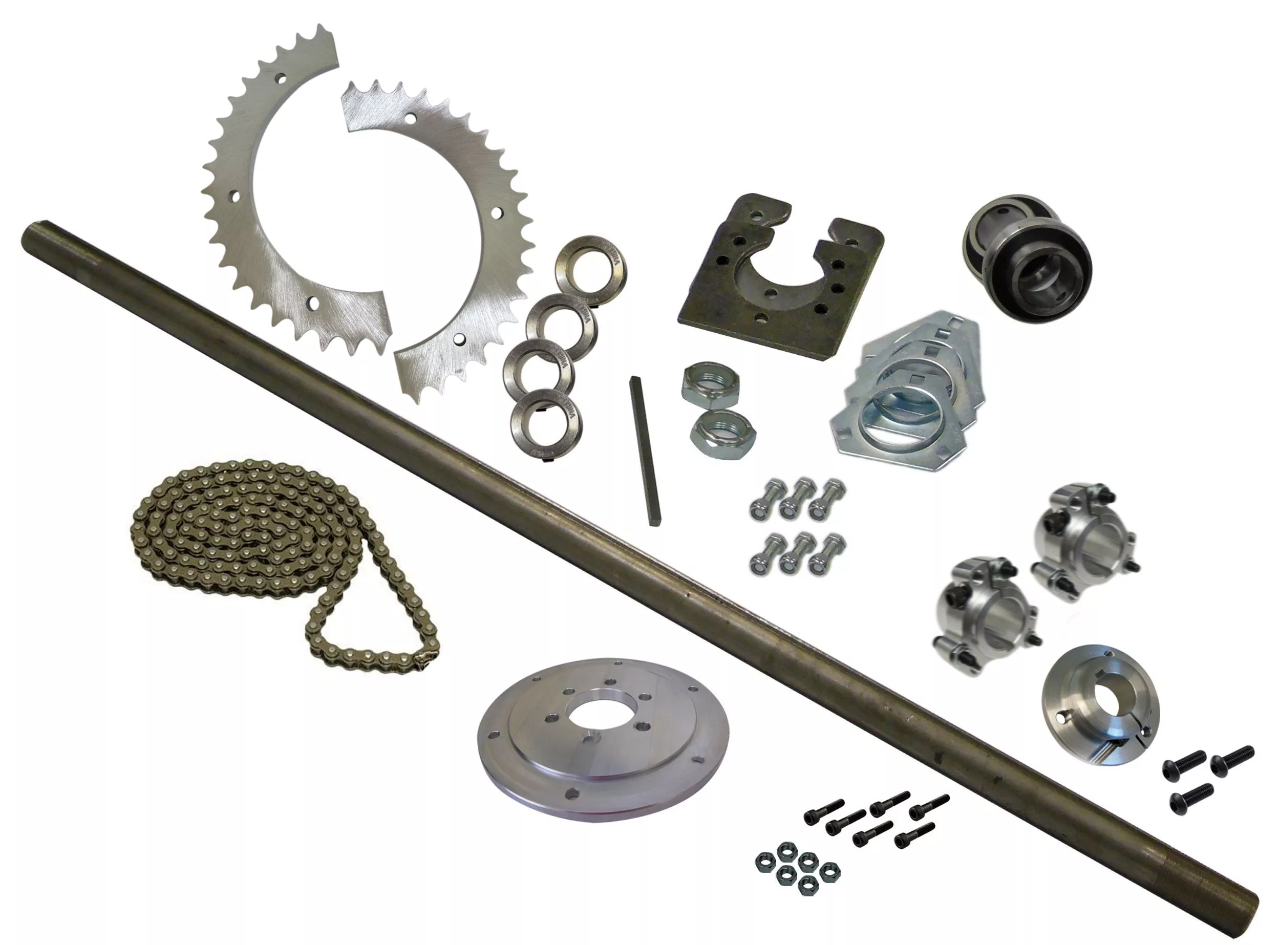 1″ Live Racing Axle Kit (#40 Chain) American or Metric Hub Option