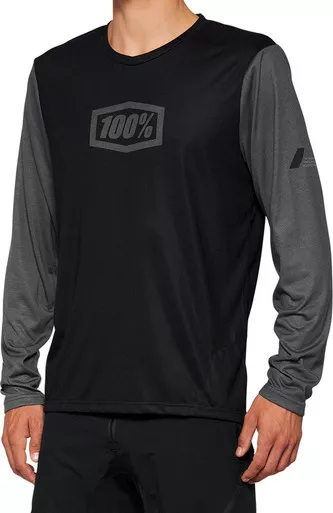 100% Airmatic Long-Sleeve Black Jersey