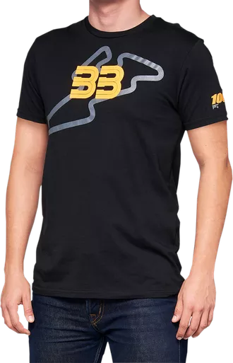 100% BB33 Track T-Shirt Black