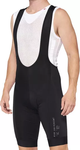 100% Exceeda Bib Black White Shorts