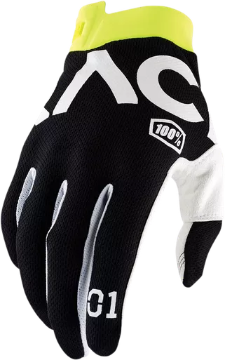 100% Racr iTrack Gloves Black