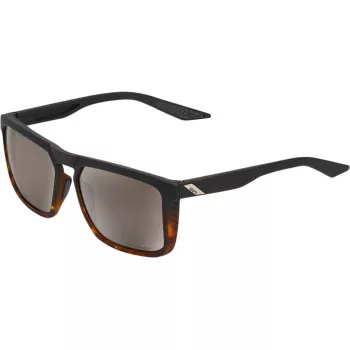 100% Renshaw Sunglasses Black sizeSilver Mirror
