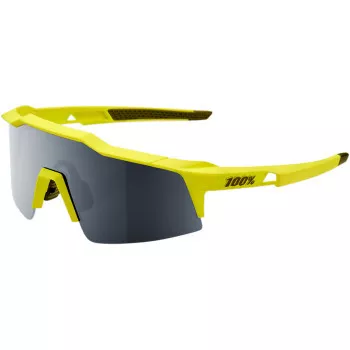 100% Speedcraft SL Sunglasses Soft Tact Banana sizeBlack Mirror