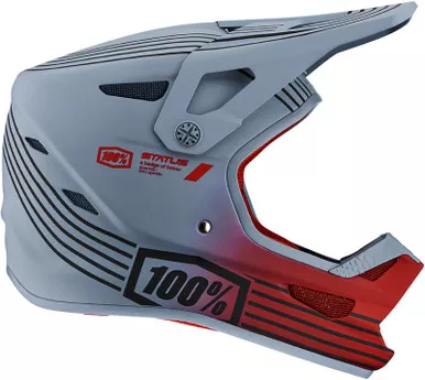 100% Status Caltec Gray Helmet