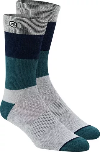 100% Trio Socks Silver