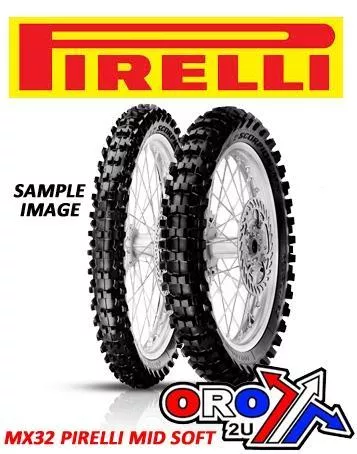 110/90-17 NHS 60M MX32 MID SOFT, PIRELLI TYRE 4024600