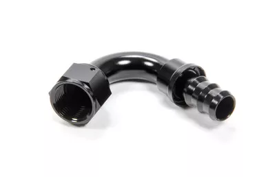 #12 120 Degree Hose End Push Lock HF-12012BLK