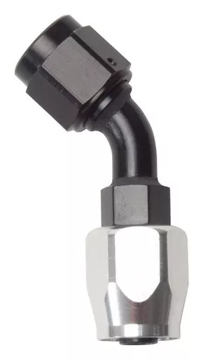 #12 45 Deg Hose End Black 610125