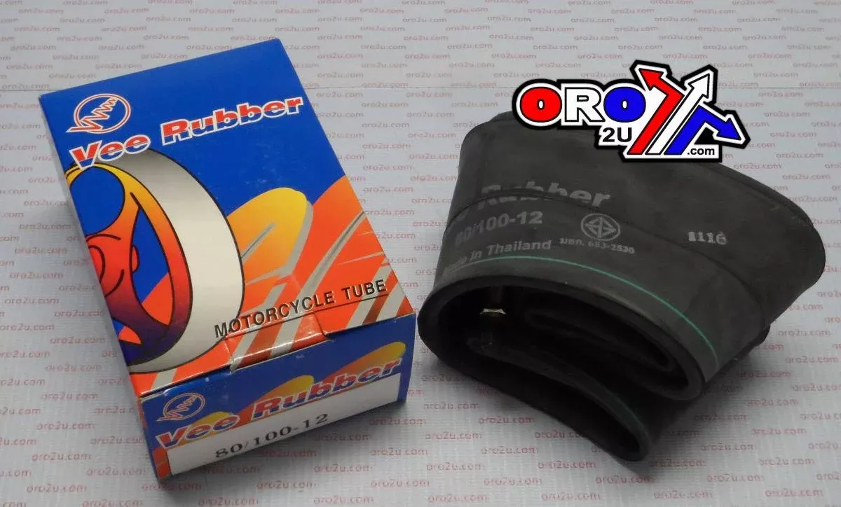 12 INNER TUBE 80/100-12 TR4 VALVE VEE RUBBER