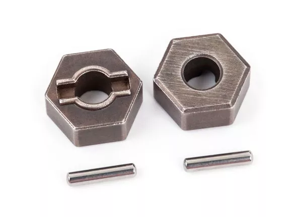 12mm Hex Wheel Hubs, Steel (2) / Axle Pins (2)