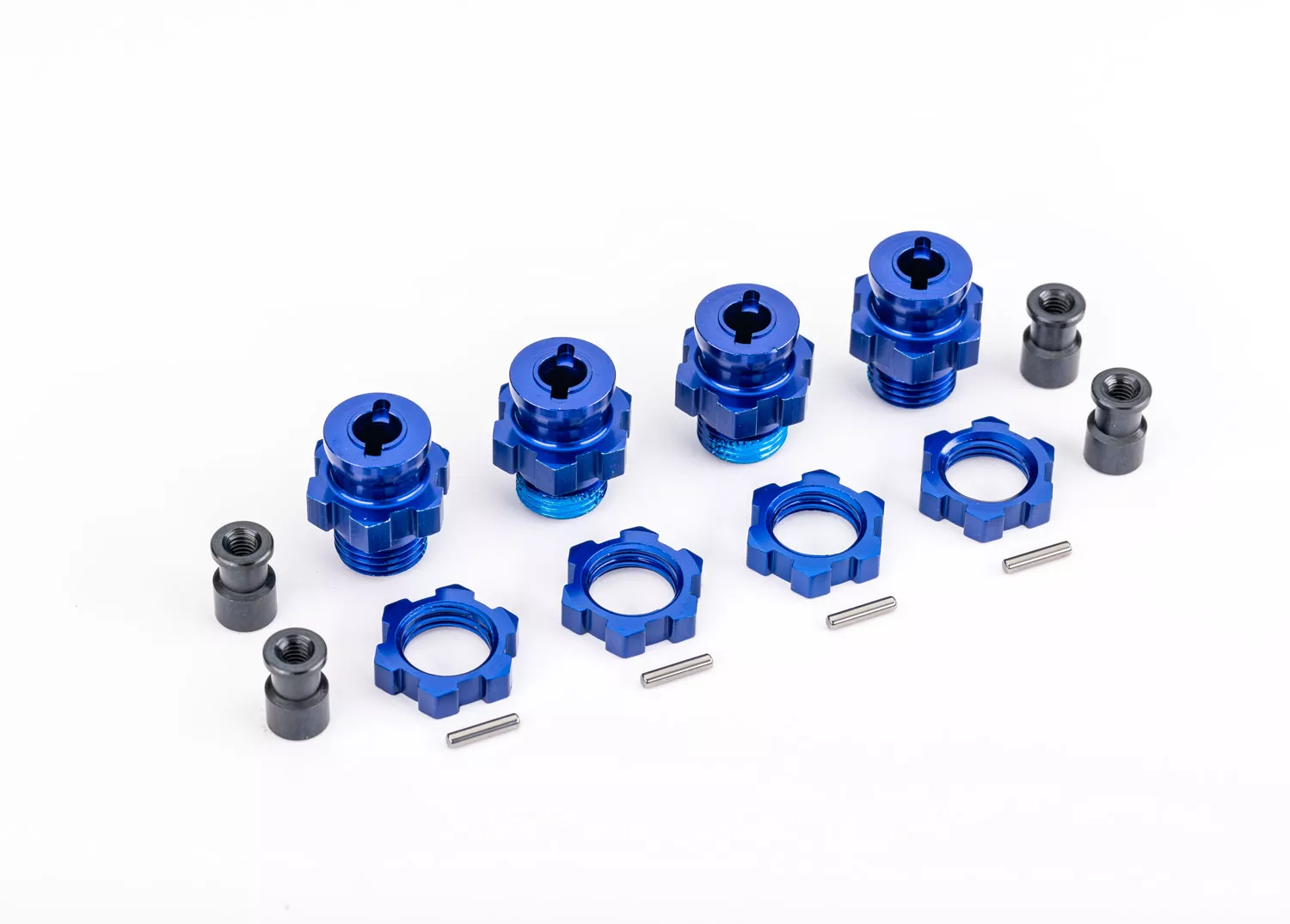 17 mm Aluminum Splined Hubs w/ Nuts (4)