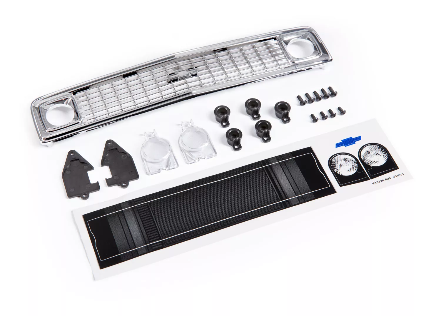 1972 Chevrolet Blazer Grille & Headlight Housings with Lenses
