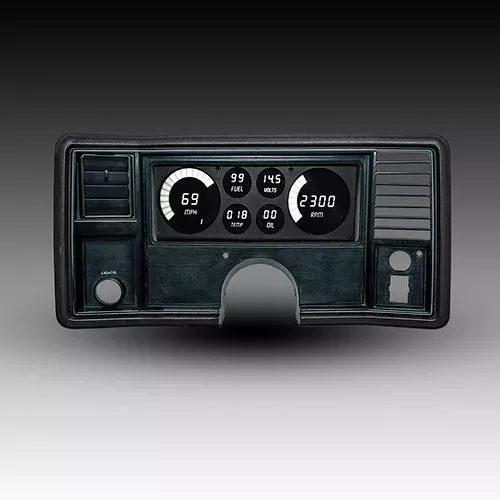 1978-1988 Monte Carlo Digital Dash Panel White LED Gauges