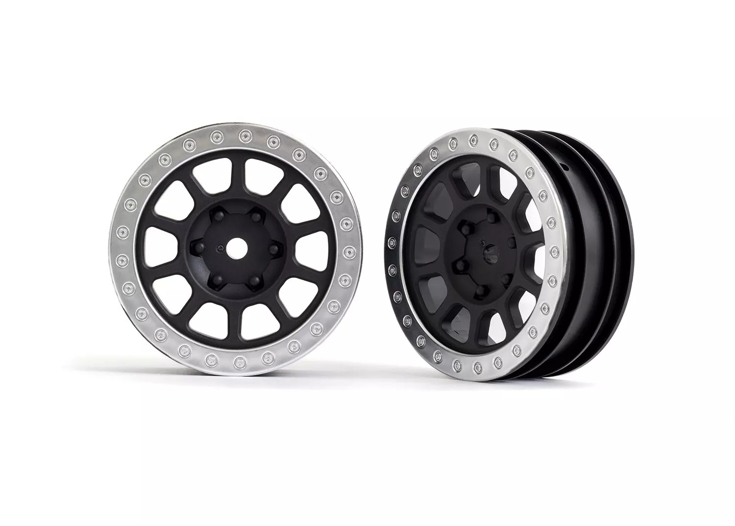 2.2″ Wheels (Black, Satin Chrome Beadlock or Black Chrome) (2) (Bandit Front)