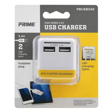 2 PORT USB WALL ADAPTER