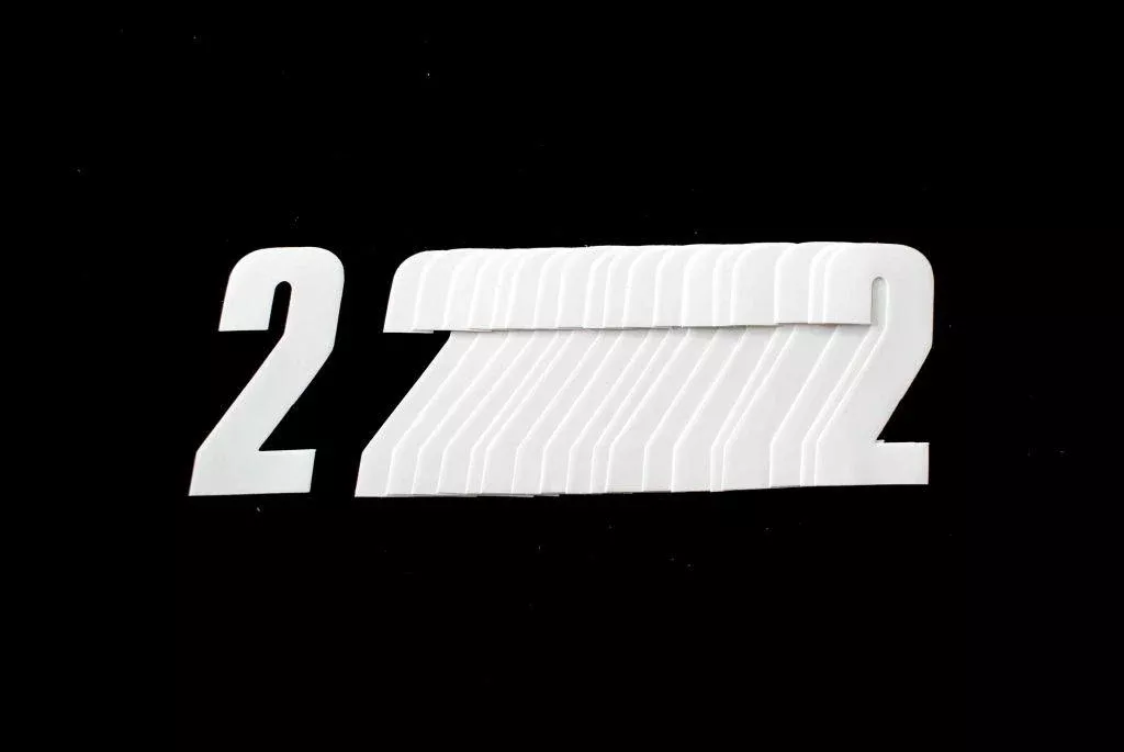 2 WHITE 4.5inc 11cm PK/20