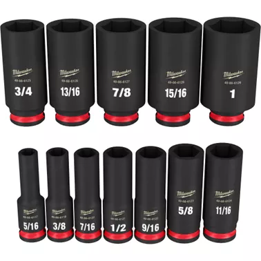 3/8 DR 12PC SAE DEEP IMP