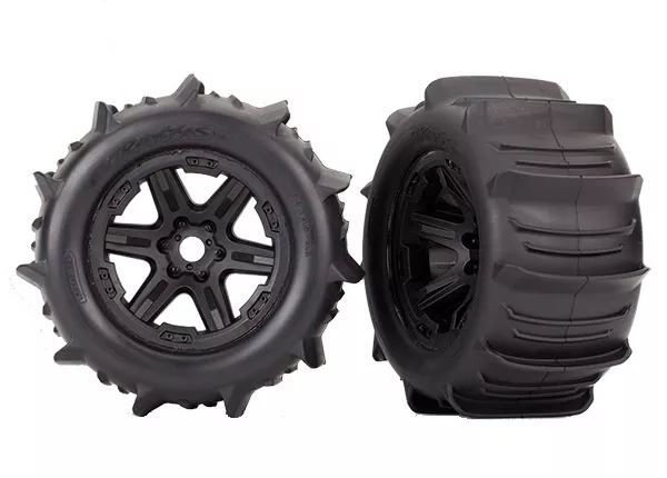 3.8" Paddle Tires on Black Wheels (2) (TSM rated)