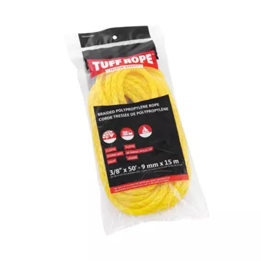 3/8IN X 50FT YELLOW POLY
