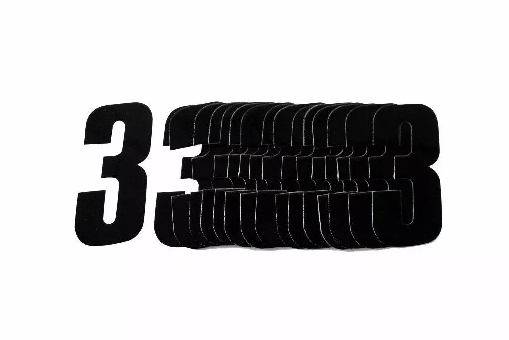 3 BLACK 4.5inc 11cm PK/20
