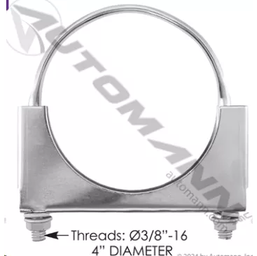 4" CHROME EXHAUST CLAMP