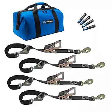 4 Tie Down/Axle Strap Combo Twisted Hook 511108