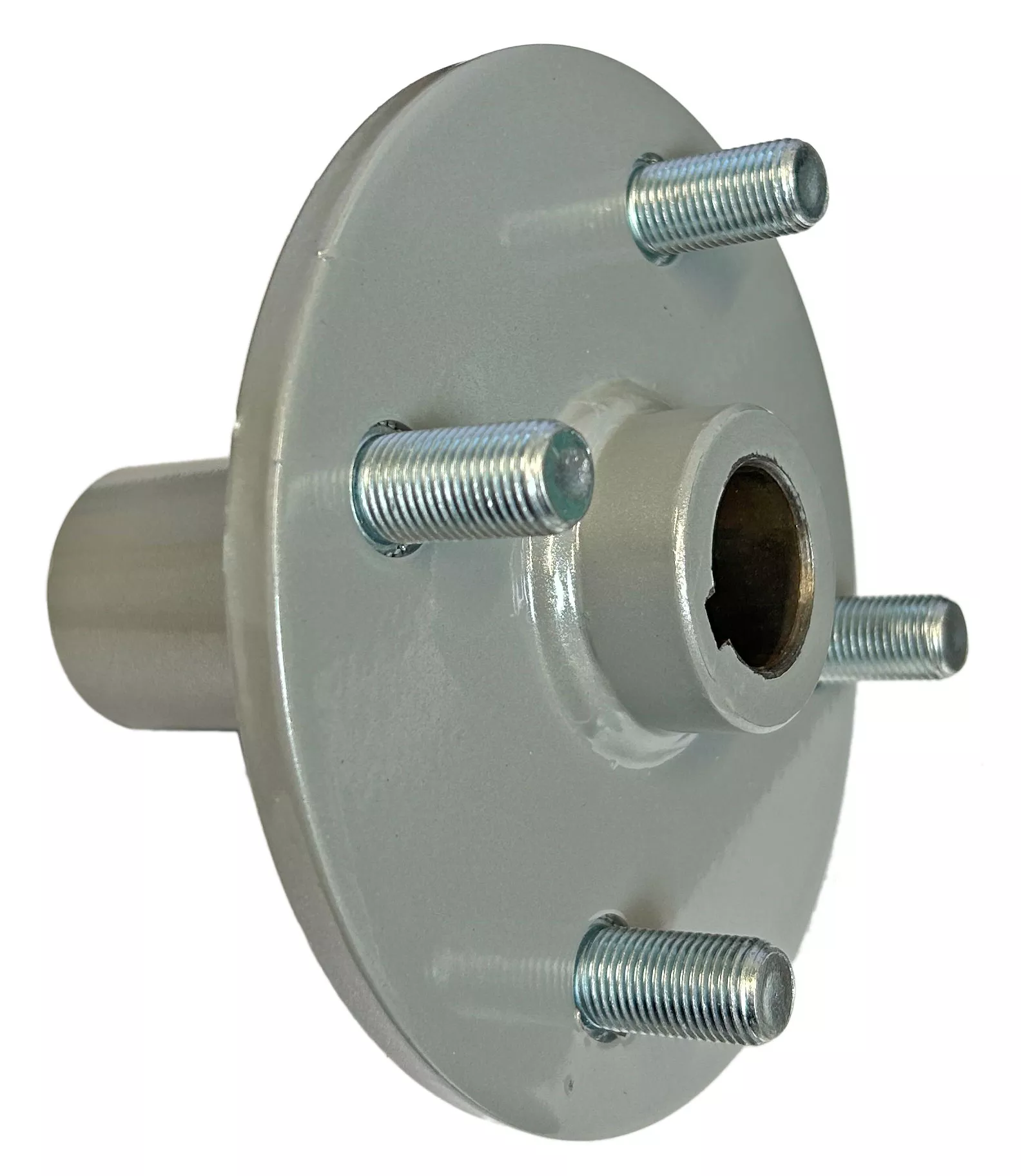 4 x 4 Rear Wheel Hub (1″ Bore) Powder-coated Gray | 4″ Bolt Circle