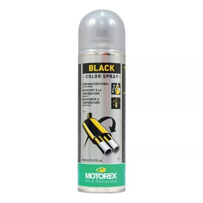 400ml BLACK HI TEMP PAINT, MOTOREX 7300806, BOX = 12