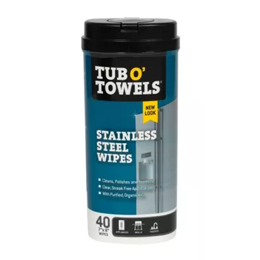 40CT STAINLESS WIPES