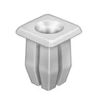 4PK WHITE NYLON SCREW