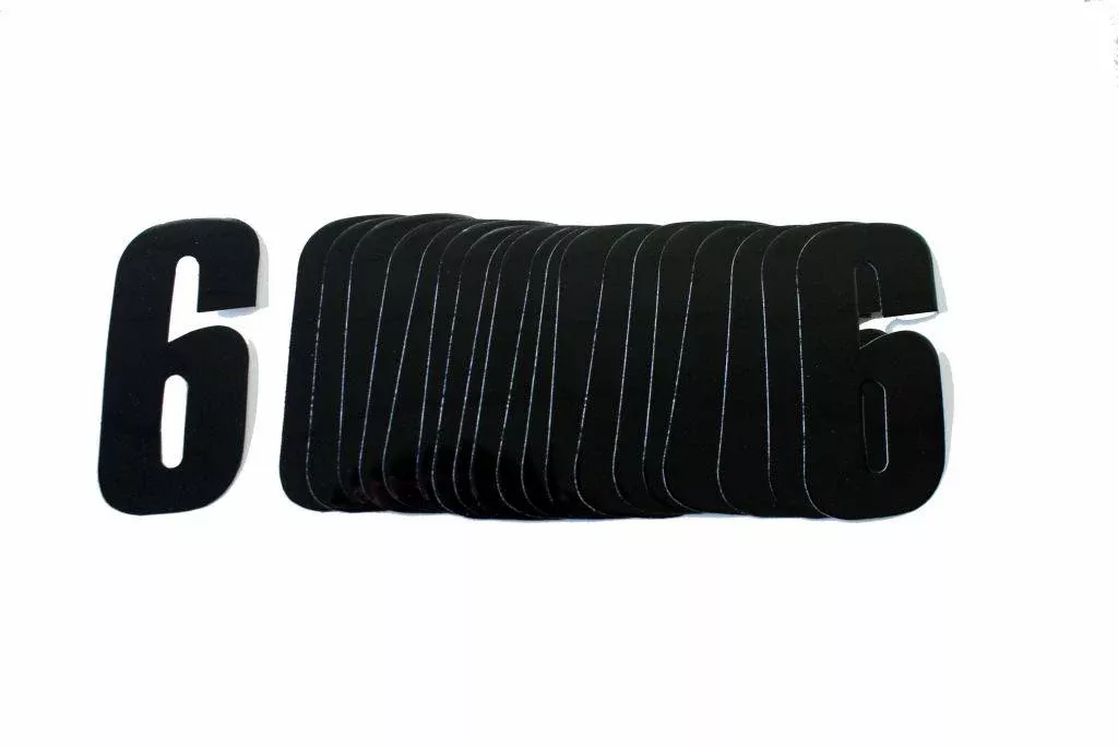6/9 BLACK 4.5inc 11cm PK20