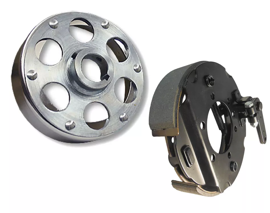 6" Brake Assembly with Drum Chrome Plated | 1" Bore
