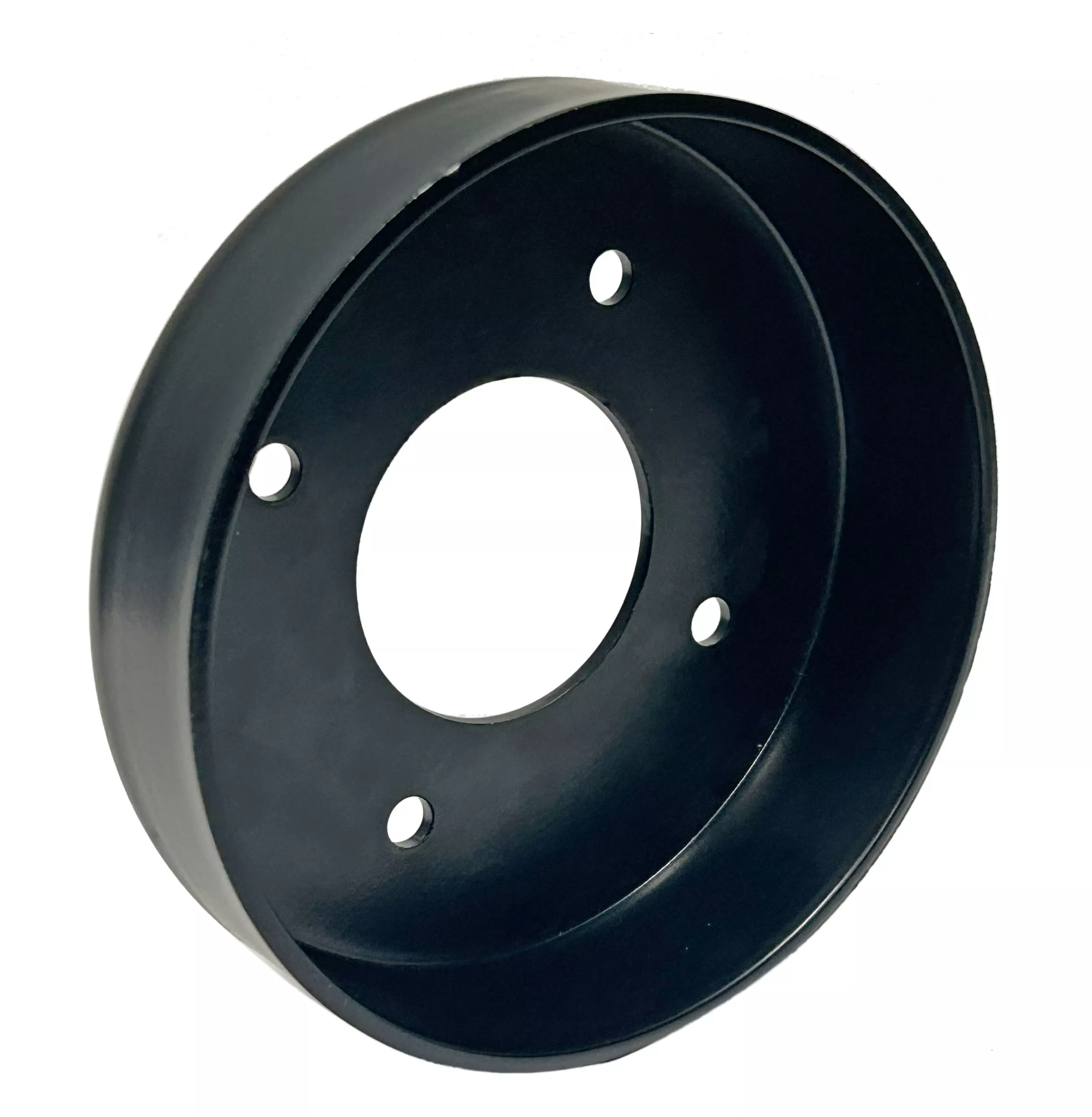 6" Brake DrumBlack Powder Painted | 3-3/4" Bolt Hole Circle