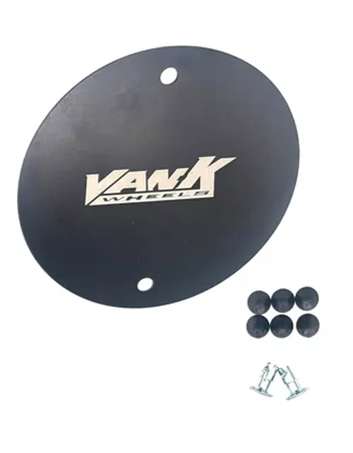 6" Mud Cover with Hardware Black Anodized or Bright Silver