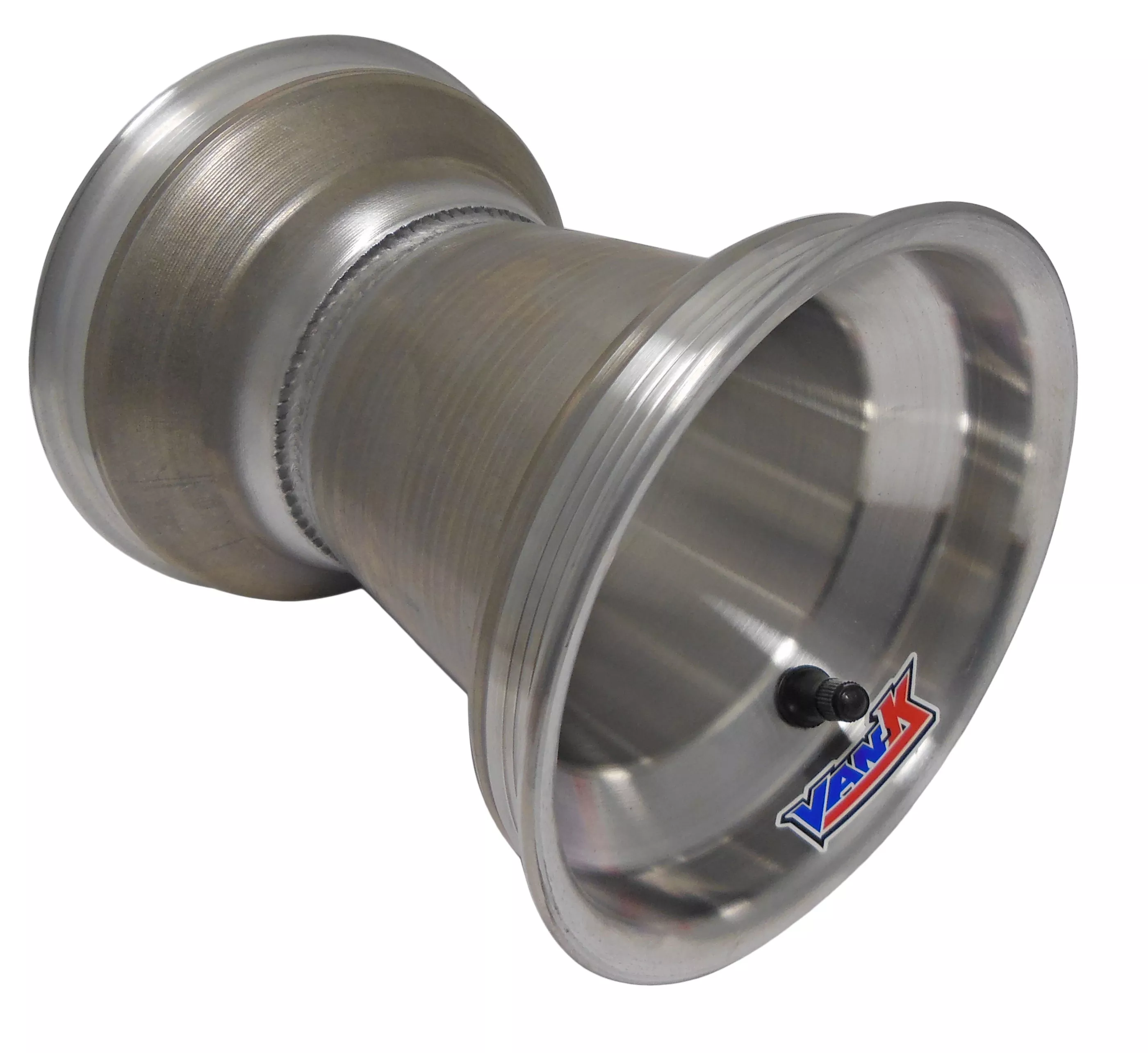 6" VanK Select Kart Wheel Bright Silver Aluminum | 2.5" Bolt Circle