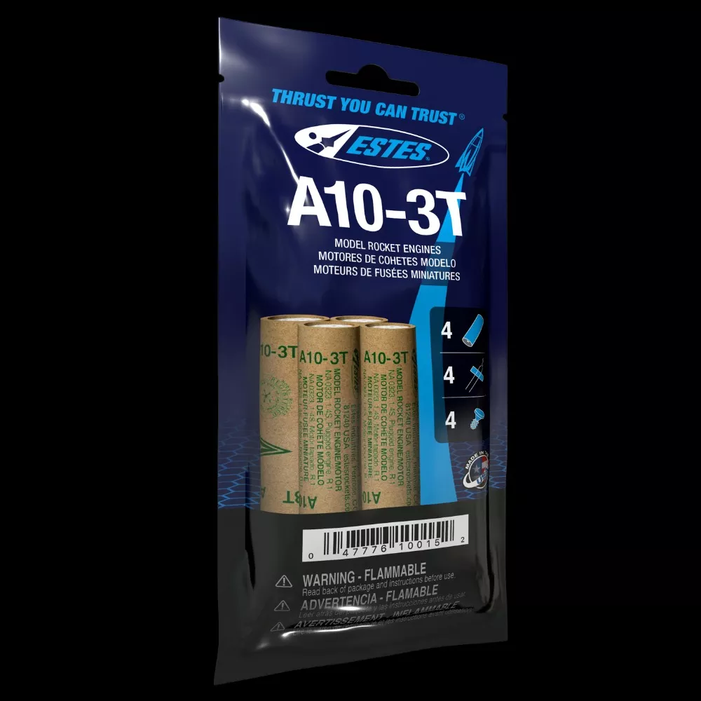A10-3T Model Rocket Engines (4pk)