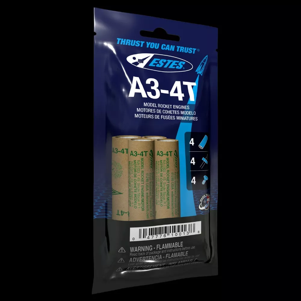 A3-4T Model Rocket Engines (4pk)
