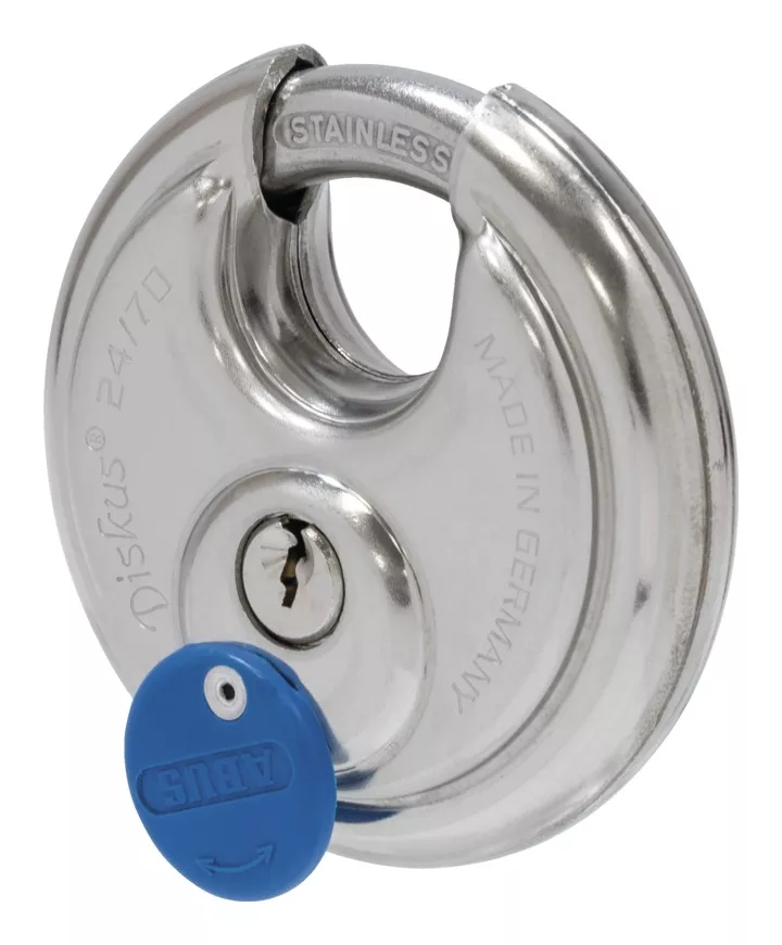 ABUS 24IB Diskus Padlock With Blue Cover