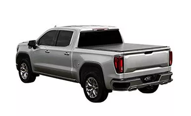 Access Covers B1020089 LOMAX Hard Tri-Fold Tonneau Cover Black Matte Finish