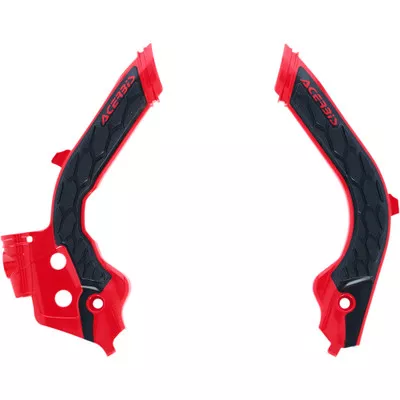 Acerbis Husqvarna FX 350 2020-2022 X-Grip Frame Guards – Red/Black – TC