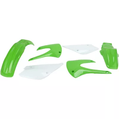 Acerbis Kawasaki KX 100 2001-2013 Standard Replacement Body Kit – ’05 Green/White