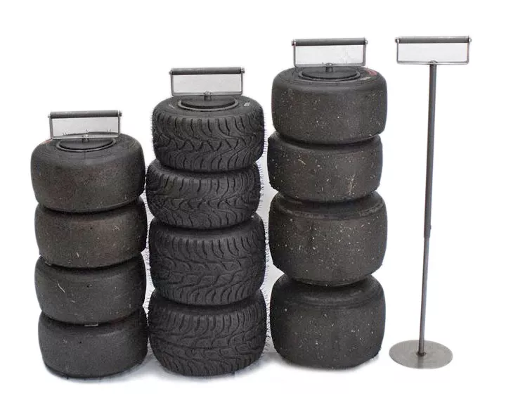 Adjustable Tire Carrier For 5" Diameter Wheels